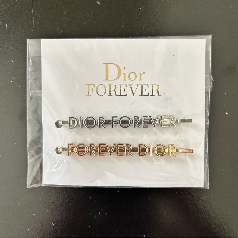 Dior Forever Hair Clips - Gold and Silver